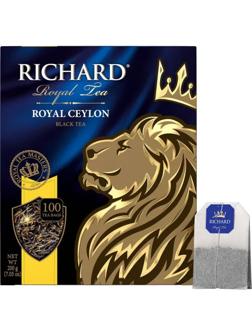 Чай Richard Royal Ceylon черный в пакетиках 2гx100шт 61066, 13936