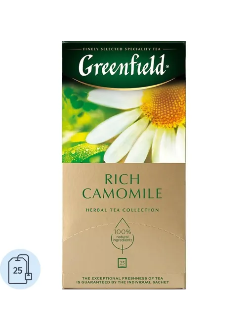 Чай Greenfield Rich Camomile травяной фольгир.25пак/уп 0432-10