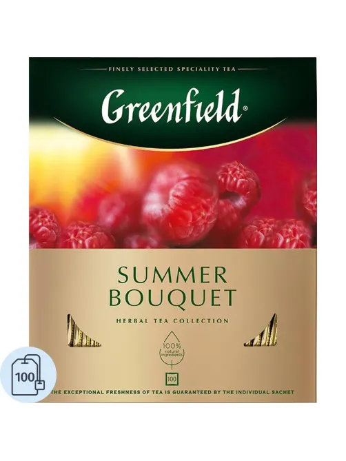 Чай Greenfield Summer Bouquet фруктов.фольгир. 100 пак/уп 0878-09