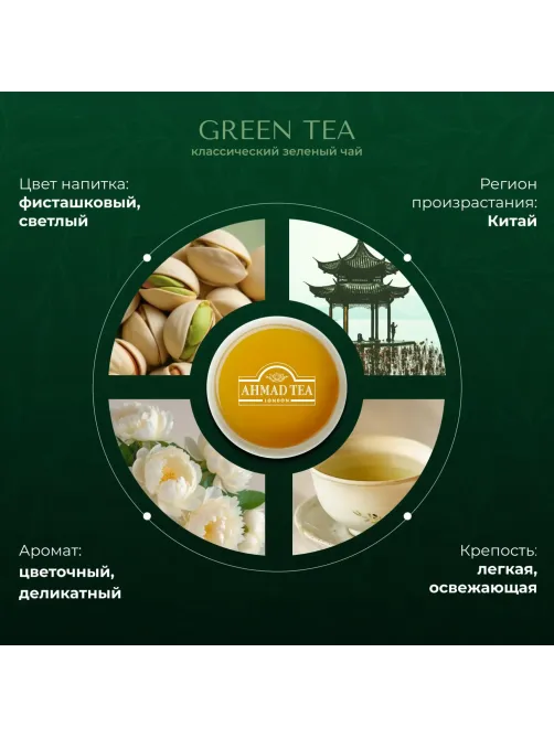 Чай Ahmad Green Tea зеленый 100пак/уп 478