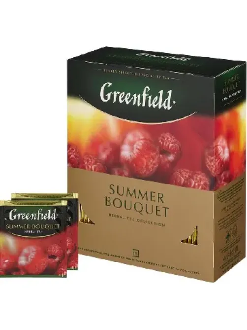 Чай Greenfield Summer Bouquet фруктов.фольгир. 100 пак/уп 0878-09 Т