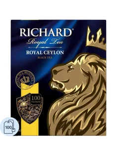 Чай Richard Royal Ceylon черный в пакетиках 2гx100шт 61066, 13936