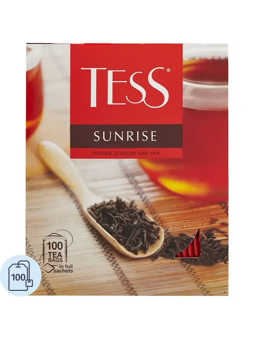 Чай TESS Санрайз черный 100 пак/уп