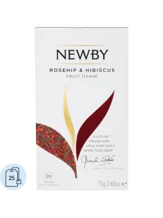 Чай Newby Шиповник и Гибискус травяной 25 пакетиков