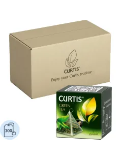 Чай Curtis Green Tea зеленый среднелистов, 300 пирамидок/уп, в гофрокоробе
