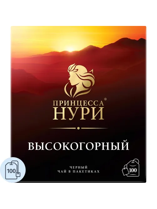 Чай Принцесса Нури Высокогорный черный 100пак/уп