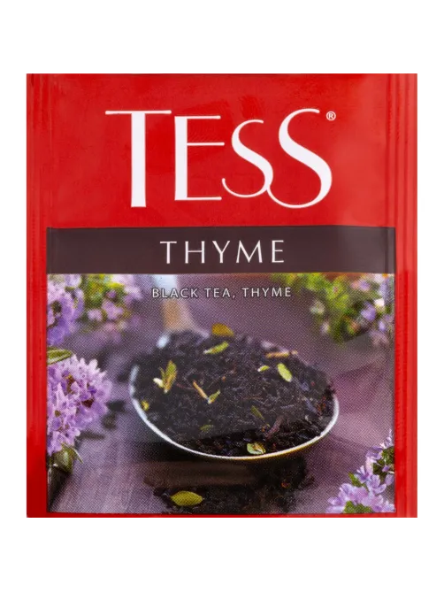 Чай черный Tess Thyme 100 пакетиков (чабрец)