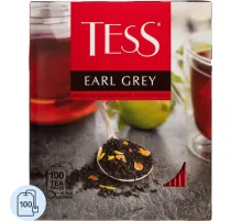 Чай TESS Эрл Грей 100 пак/уп
