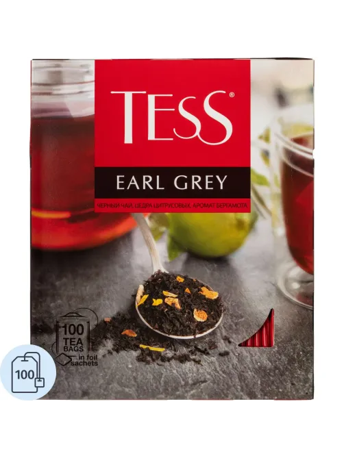 Чай TESS Эрл Грей 100 пак/уп