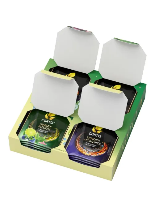 Чай Curtis Joyful Tea Set ассорти 4 вкуса 20 сашет