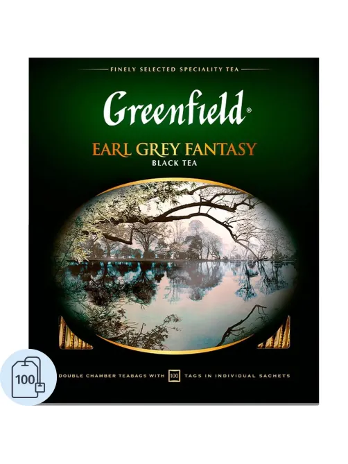 Чай Greenfield Earl Grey Fantasy черн.фольгир 100 пак/уп 0584-09