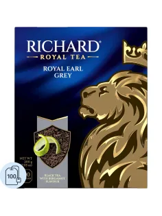 Чай Richard Royal Earl Grey черный, 100 пакетиков 13944