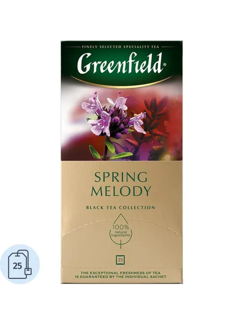 Чай Greenfield Spring Melody черный фольгир.25пак/уп 0525-10