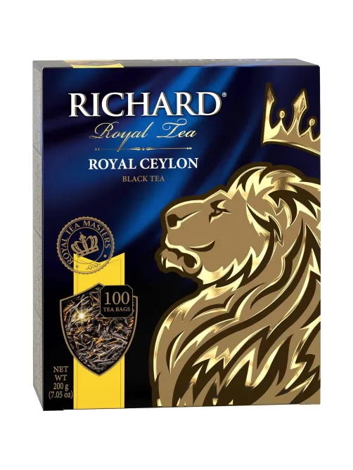 Чай Richard Royal Ceylon черный в пакетиках 2гx100шт 61066, 13936