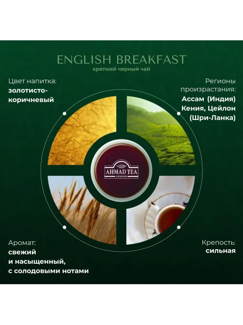 Чай Ahmad English Breakfast черный 100пак/уп 6001-08