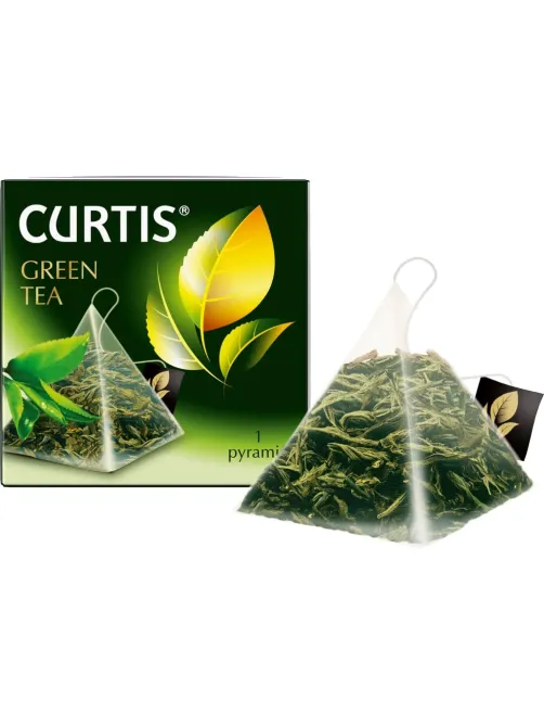 Чай Curtis Green Tea зеленый среднелистов, 300 пирамидок/уп, в гофрокоробе