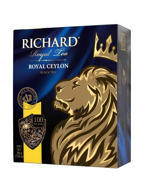 Чай Richard Royal Ceylon черный в пакетиках 2гx100шт 61066, 13936