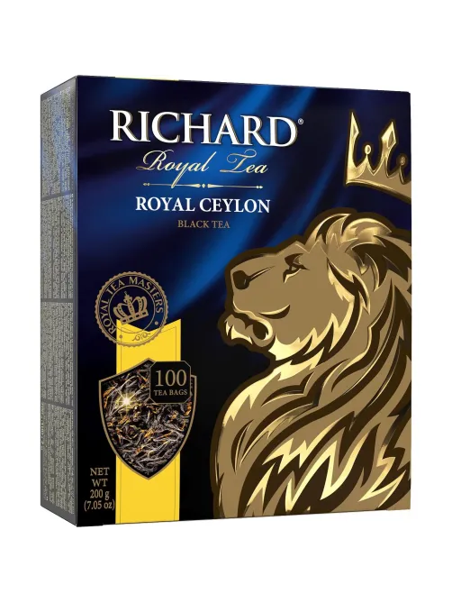 Чай Richard Royal Ceylon черный в пакетиках 2гx100шт 61066, 13936