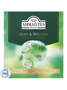 Чай Ahmad Tea Мята-Мелиса, зеленый, пакетики в конвертах, 100x1,8г/уп