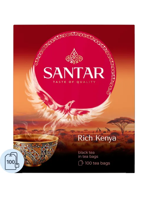 Чай SANTAR Rich Kenya, черный, 100пакx2