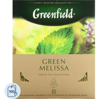 Чай Greenfield Green Melissa зеленый фольгир.100пак/уп 0879-09