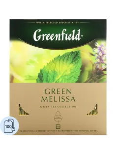 Чай Greenfield Green Melissa зеленый фольгир.100пак/уп 0879-09