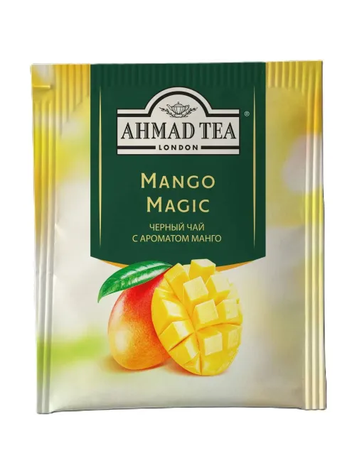 Чай Ahmad Tea Чай Магия Манго, черный, пакетики в конвертах, 100х1,5г/уп
