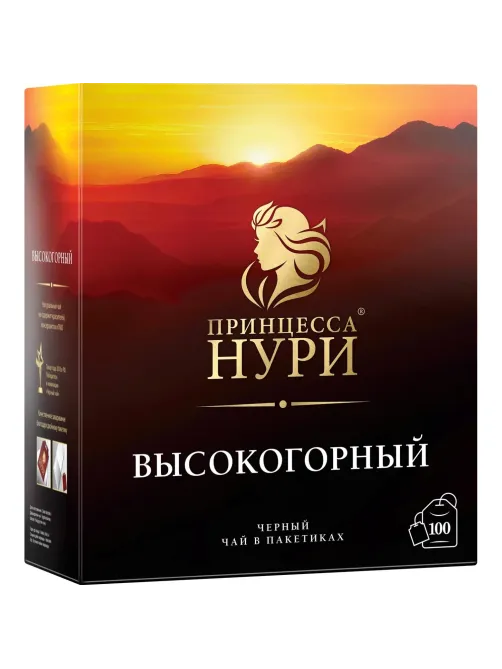Чай Принцесса Нури Высокогорный черный 100пак/уп