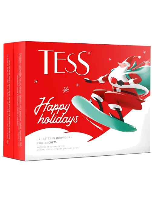 Чай Tess Happy Holidays эксклюзив коллек ассорт,48пак(1499-10/2008-10) (НГ)