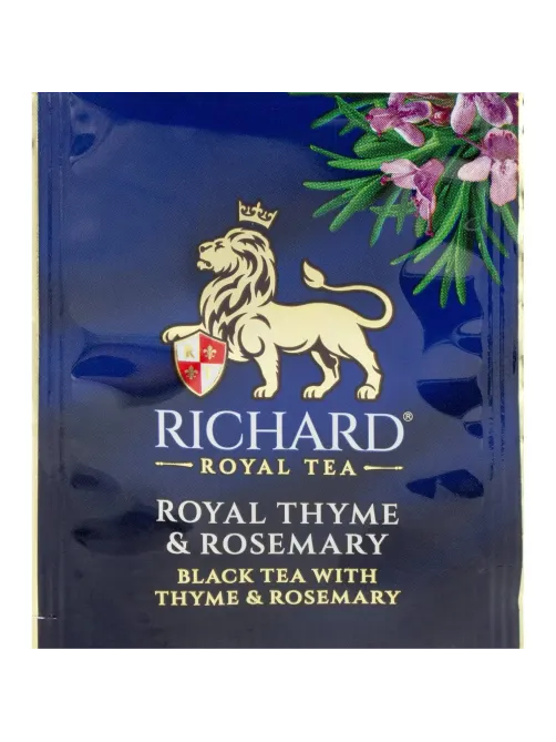 Чай Richard Royal Thyme & Rosemary чёрный аромат 200сашет/уп, в гофрокоробе