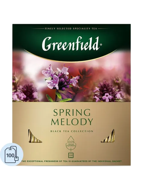Чай Greenfield Spring Melody черный фольгир.100 пак 1065-09