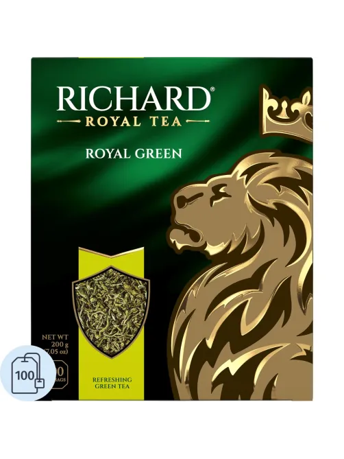 Чай Richard Royal Green зеленый, 100 пакетиков