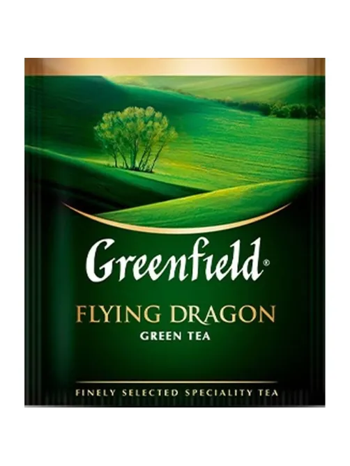 Чай Greenfield Flying Dragon зеленый фольгир.100пак/уп 0585-09