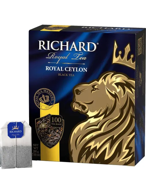 Чай Richard Royal Ceylon черный в пакетиках 2гx100шт 61066, 13936