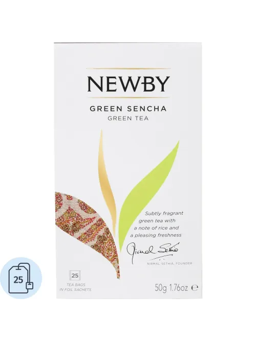 Чай Newby Зеленая Сенча зеленый 25 пакетиков