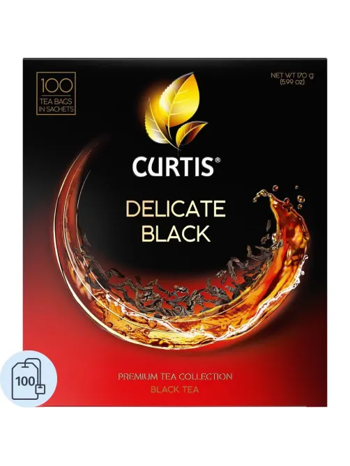 Чай Curtis Delicate Black черный, мелкий лист, 100 сашет