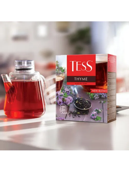 Чай черный Tess Thyme 100 пакетиков (чабрец)