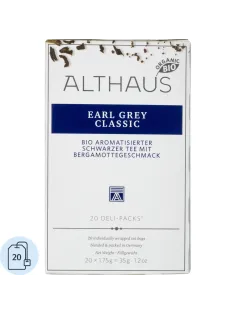 Чай черный в пакетиках Althaus Bio Earl Grey Classic 20пакx1,75гр