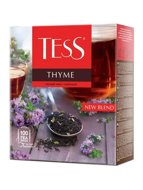 Чай черный Tess Thyme 100 пакетиков (чабрец)