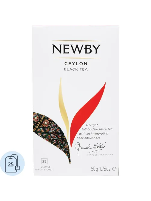 Чай Newby Цейлон черный 25 пакетиков