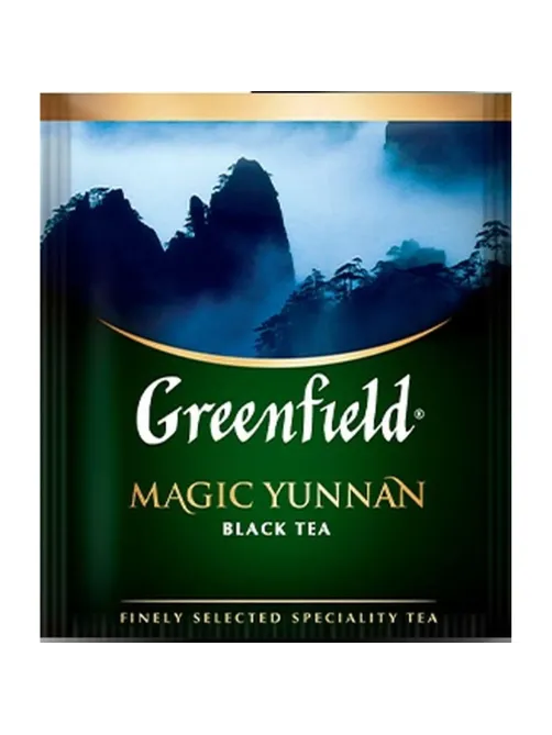 Чай Greenfield Magic Yunnan черн.фольгир 100 пак/уп, 0583-09