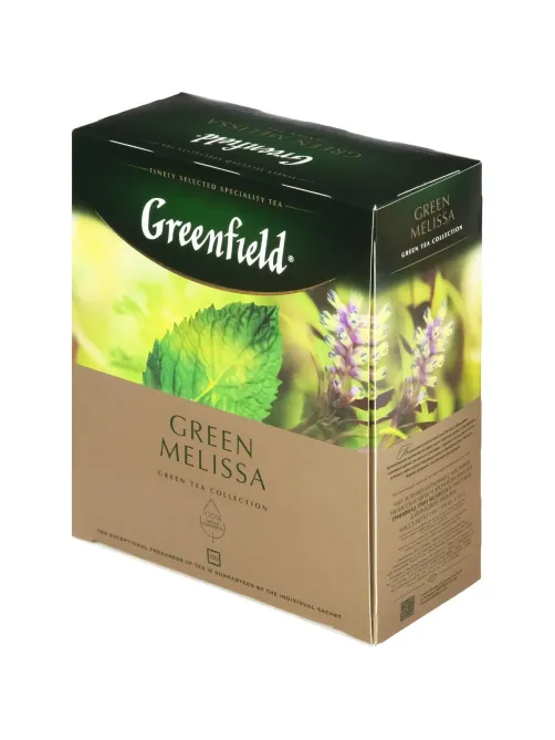 Чай Greenfield Green Melissa зеленый фольгир.100пак/уп 0879-09