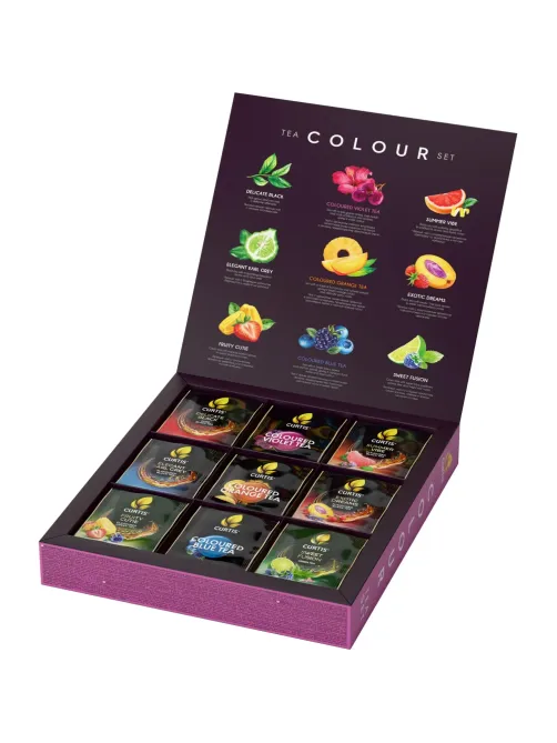Чай Curtis Colour tea set ассорти 9 вкусов пакет 45 сашет