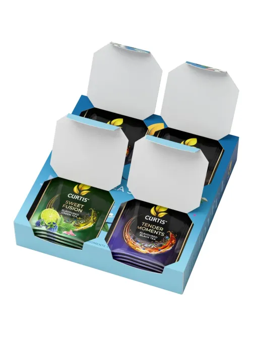 Чай Curtis Joyful Tea Set ассорти 4 вкуса 20 сашет