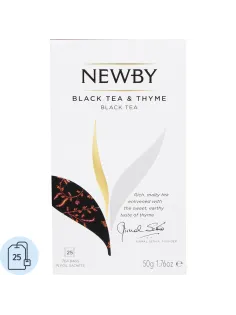 Чай Newby Черный чай с Чабрецом 25 пакетиков