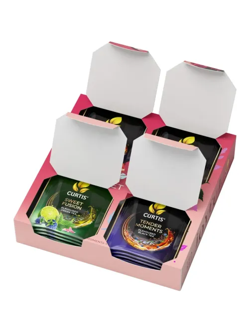 Чай Curtis Joyful Tea Set ассорти 4 вкуса 20 сашет