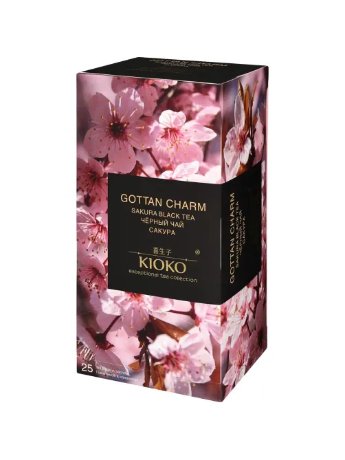 Чай KIOKO GOTTAN CHARM черный с ароматом японской сакуры, 25шт/уп