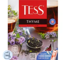 Чай черный Tess Thyme 100 пакетиков (чабрец)