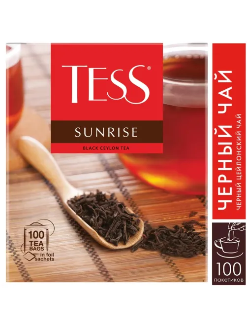 Чай TESS Санрайз черный 100 пак/уп