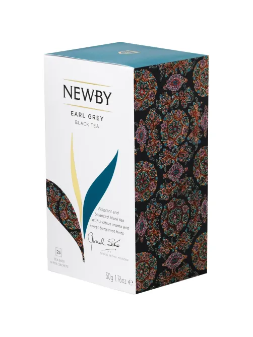 Чай Newby Эрл Грей черный 25 пакетиков